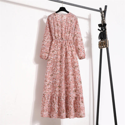 Dalia | Vestito Lungo Elegante Floreale per Estate-5