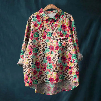 Variant image for Liesa | Camicia Floreale - 100% Cotone, Elegante e Versatile-7