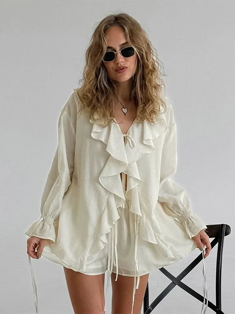 Sump | Abito Estivo Donna con Maniche Lunghe-5