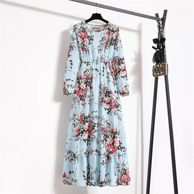 Variant image for Dalia | Vestito Lungo Elegante Floreale per Estate-39