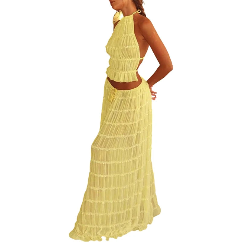 Variant image for Dalia Boho Chic | Outfit da Spiaggia in Due Pezzi-12