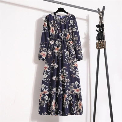 Variant image for Dalia | Vestito Lungo Elegante Floreale per Estate-1