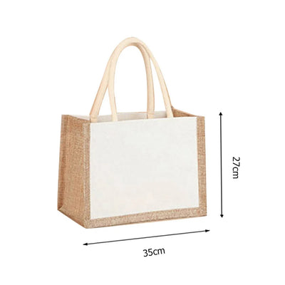 Variant image for Burlap | Borsa Tote in Juta Eco-Compatibile con Manici Rinforzati-1