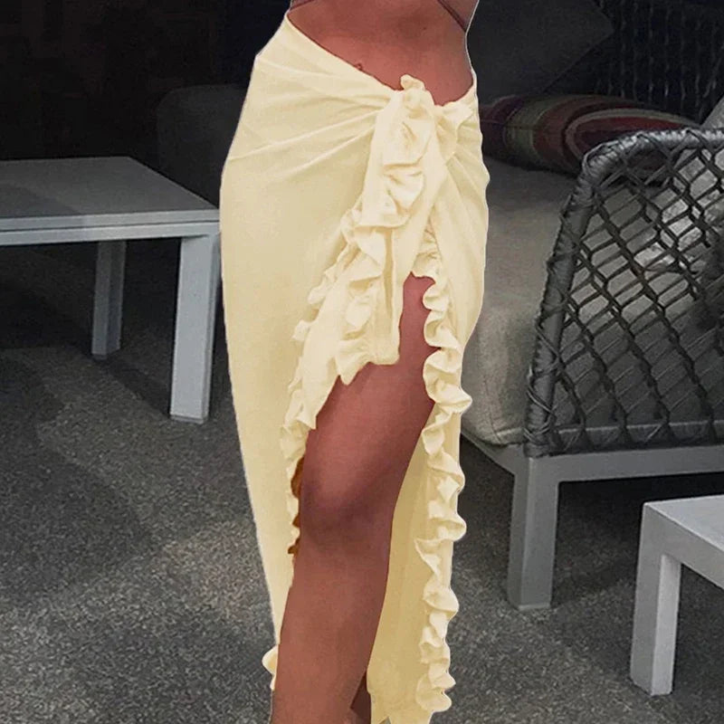 Chiffon Elegance | Coprire Bikini da Spiaggia-4