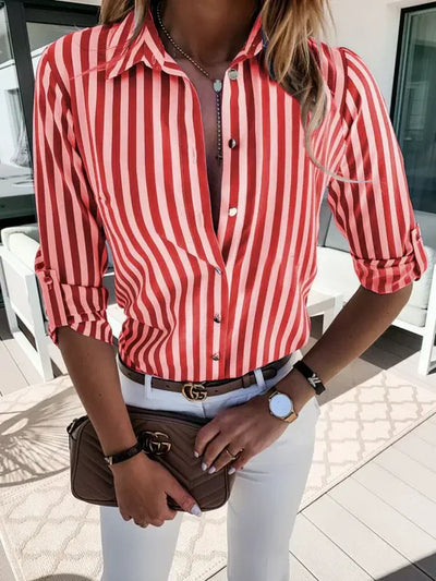 Carina | Camicetta Donna a Strisce Marittime Casual 2