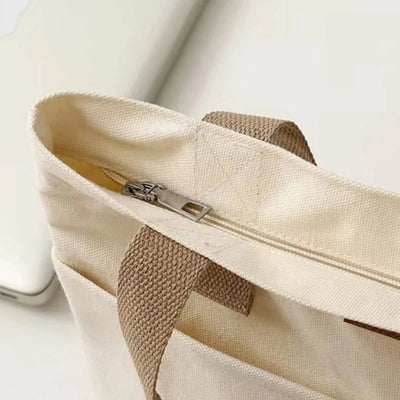 Dante | Borsa Tote Nera in Tela Resistente e Capiente-4