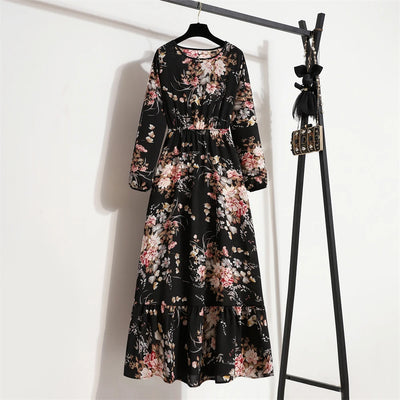 Variant image for Dalia | Vestito Lungo Elegante Floreale per Estate-25