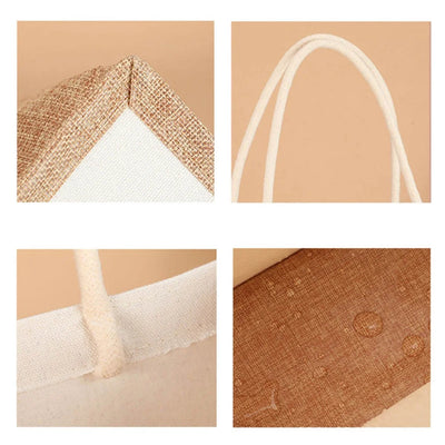 Burlap | Borsa Tote in Juta Eco-Compatibile con Manici Rinforzati-3