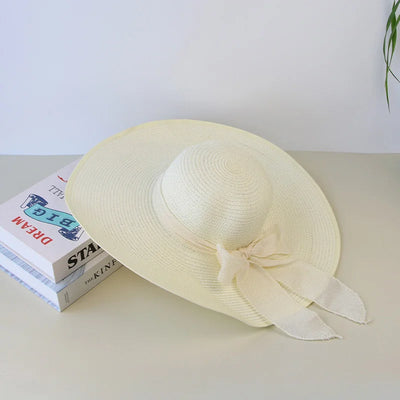 Variant image for Cappello Estivo Floppy Panama da Donna con Fiocco | Cappelli Donna Eleganti-4