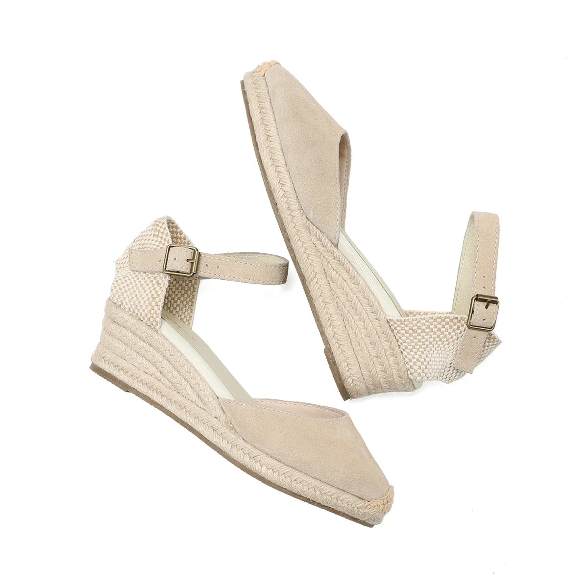 Sole | Sandali Donna Comodi in Pelle Scamosciata-1