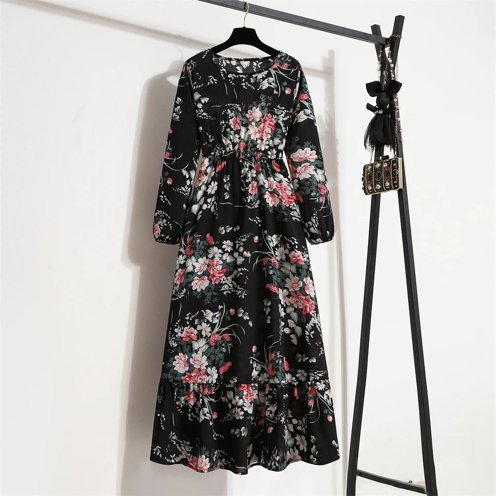 Variant image for Dalia | Vestito Lungo Elegante Floreale per Estate-29