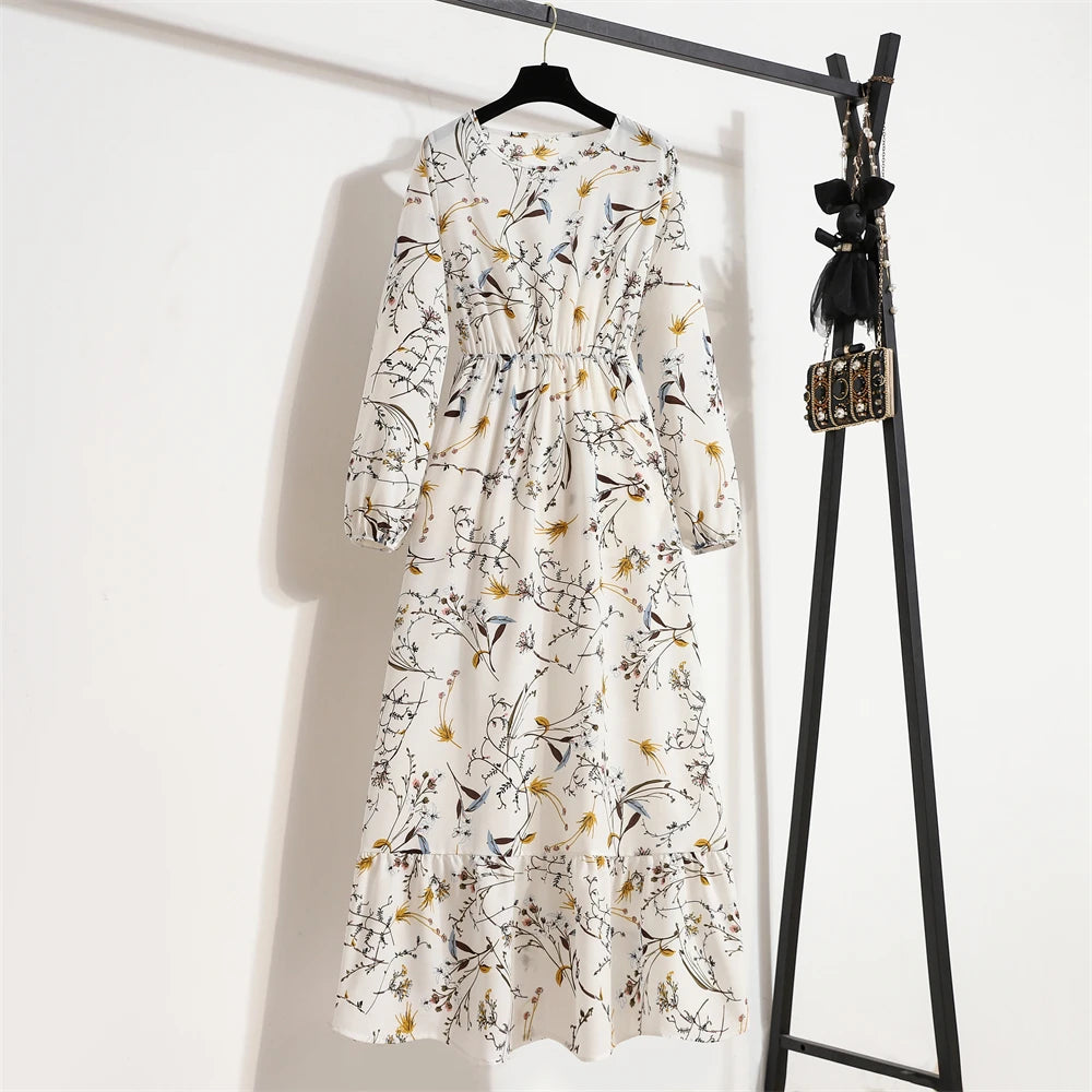 Variant image for Dalia | Vestito Lungo Elegante Floreale per Estate-14