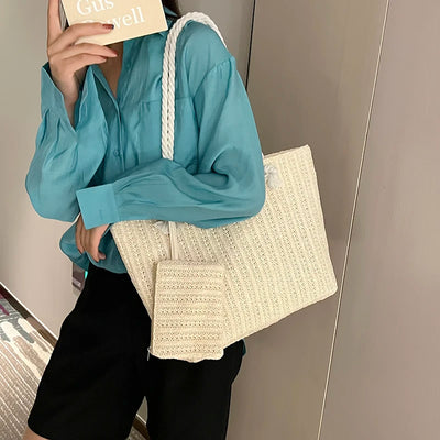 Chura | Borsa in Paglia Elegante e Versatile per Ogni Occasione-3