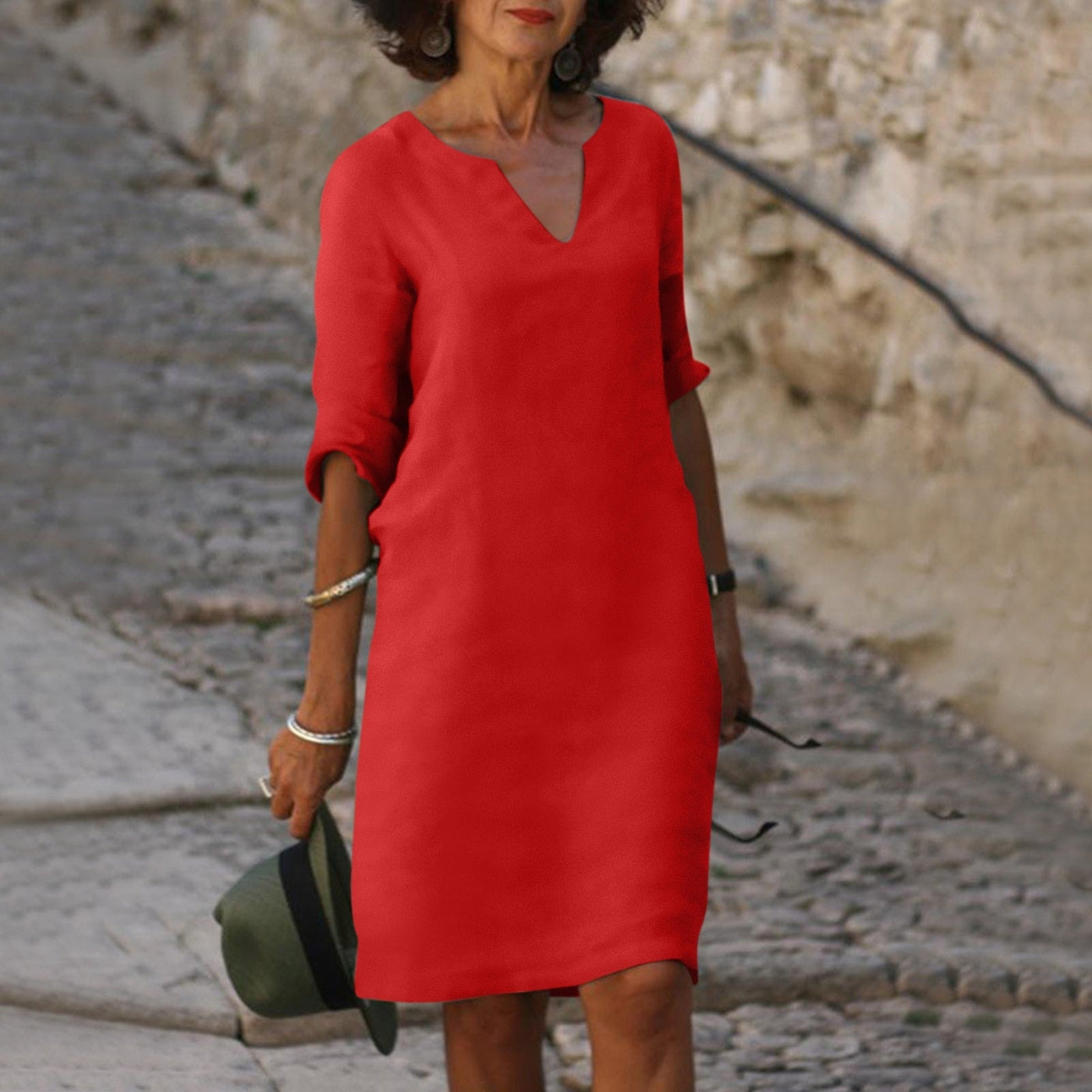 Avila | Abito elegante con scollatura a V