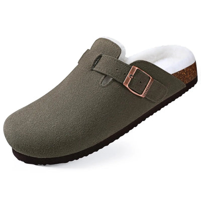 Variant image for Kidmi | Zoccoli Donna in Pelle Scamosciata con Suola in Sughero-1