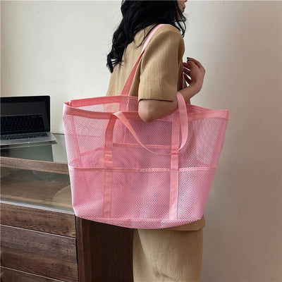 Maglia | Borsa da Mare Spaziosa e Leggera da Spiaggia-2
