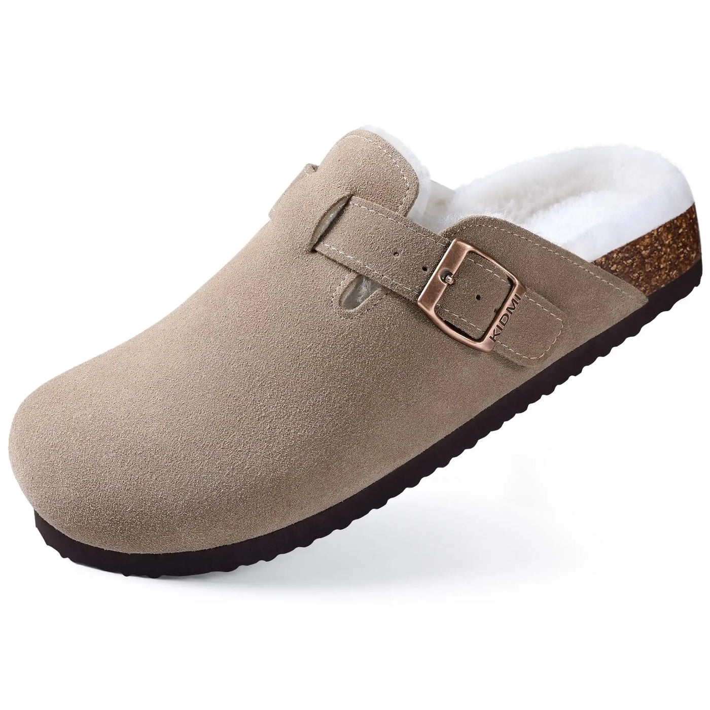 Variant image for Kidmi | Zoccoli Donna in Pelle Scamosciata con Suola in Sughero-4