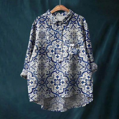Liesa | Camicia Floreale - 100% Cotone, Elegante e Versatile-4