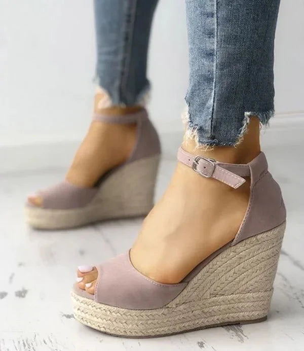 Variant image for Evelyn | Sandali Donna Comodi Espadrilles Peep Toe Eleganti-1