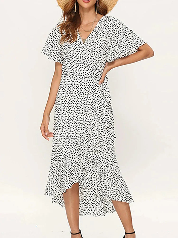 Variant image for Summer Breeze | Vestito Lungo Estivo Donna Floreale in Chiffon-15