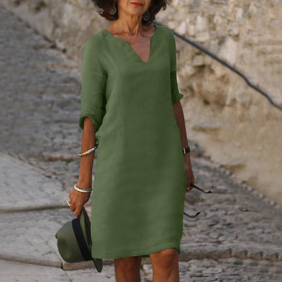Avila | Abito elegante con scollatura a V