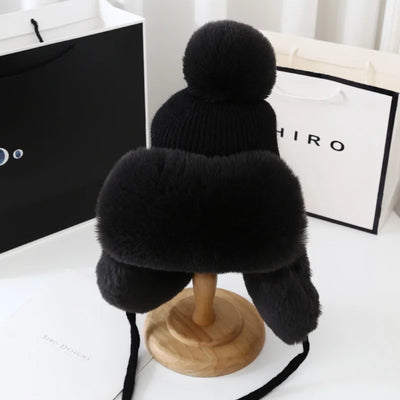 Alina | Cappello a pompon imbottito