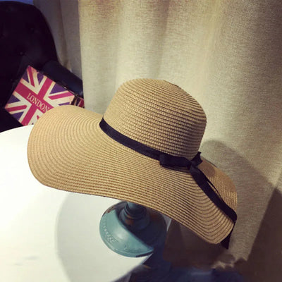 Variant image for Cappello Estivo Floppy Panama da Donna con Fiocco | Cappelli Donna Eleganti-2