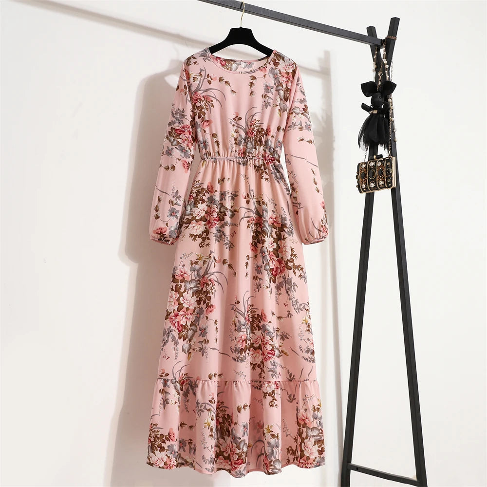 Variant image for Dalia | Vestito Lungo Elegante Floreale per Estate-32