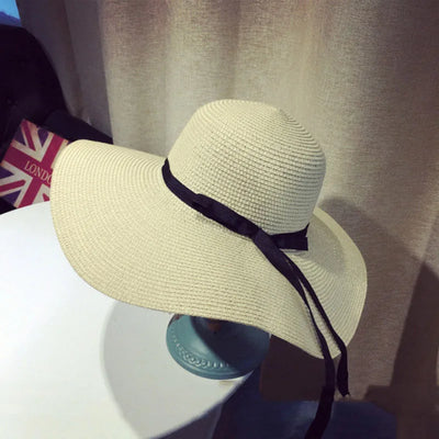 Variant image for Cappello Estivo Floppy Panama da Donna con Fiocco | Cappelli Donna Eleganti-1