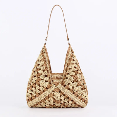 Variant image for Biccolo | Borsa Di Paglia Mare Vintage 35x22 cm Con Tracolla-1