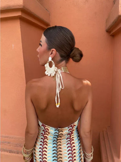 Luciana | Abito con scollo a V senza schienale