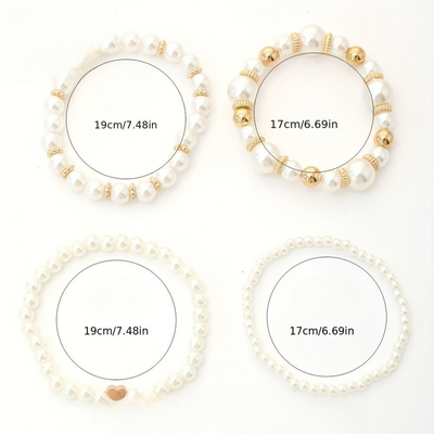 Set di perle artificiali | 4 pezzi