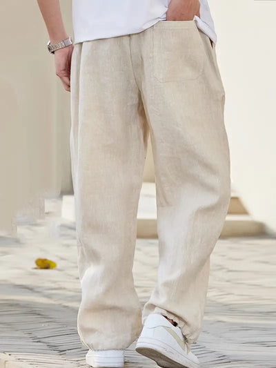 Lino Libero | Pantaloni Larghi Donna in Lino Casual e Traspiranti-3