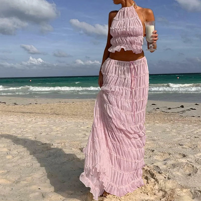 Variant image for Dalia Boho Chic | Outfit da Spiaggia in Due Pezzi-4