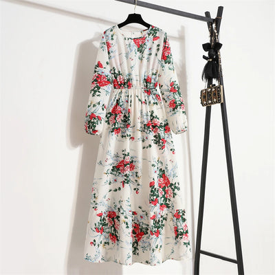 Variant image for Dalia | Vestito Lungo Elegante Floreale per Estate-3