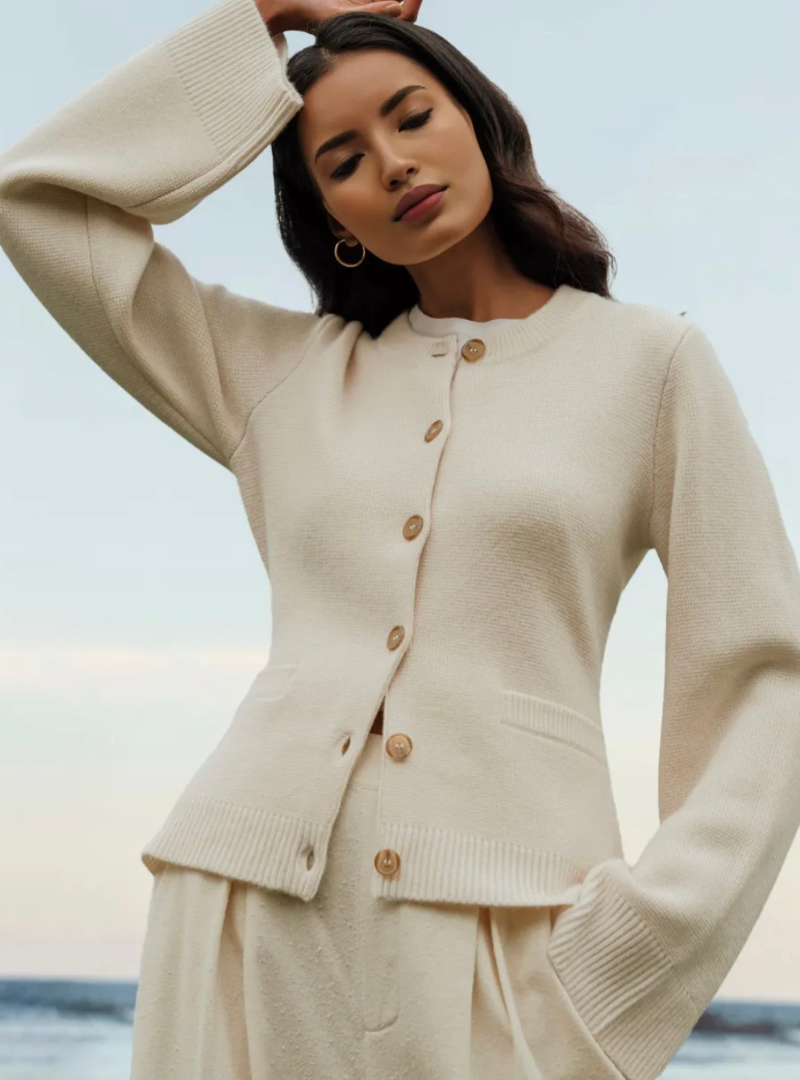 Sabine | Cardigan casual con maniche svasate