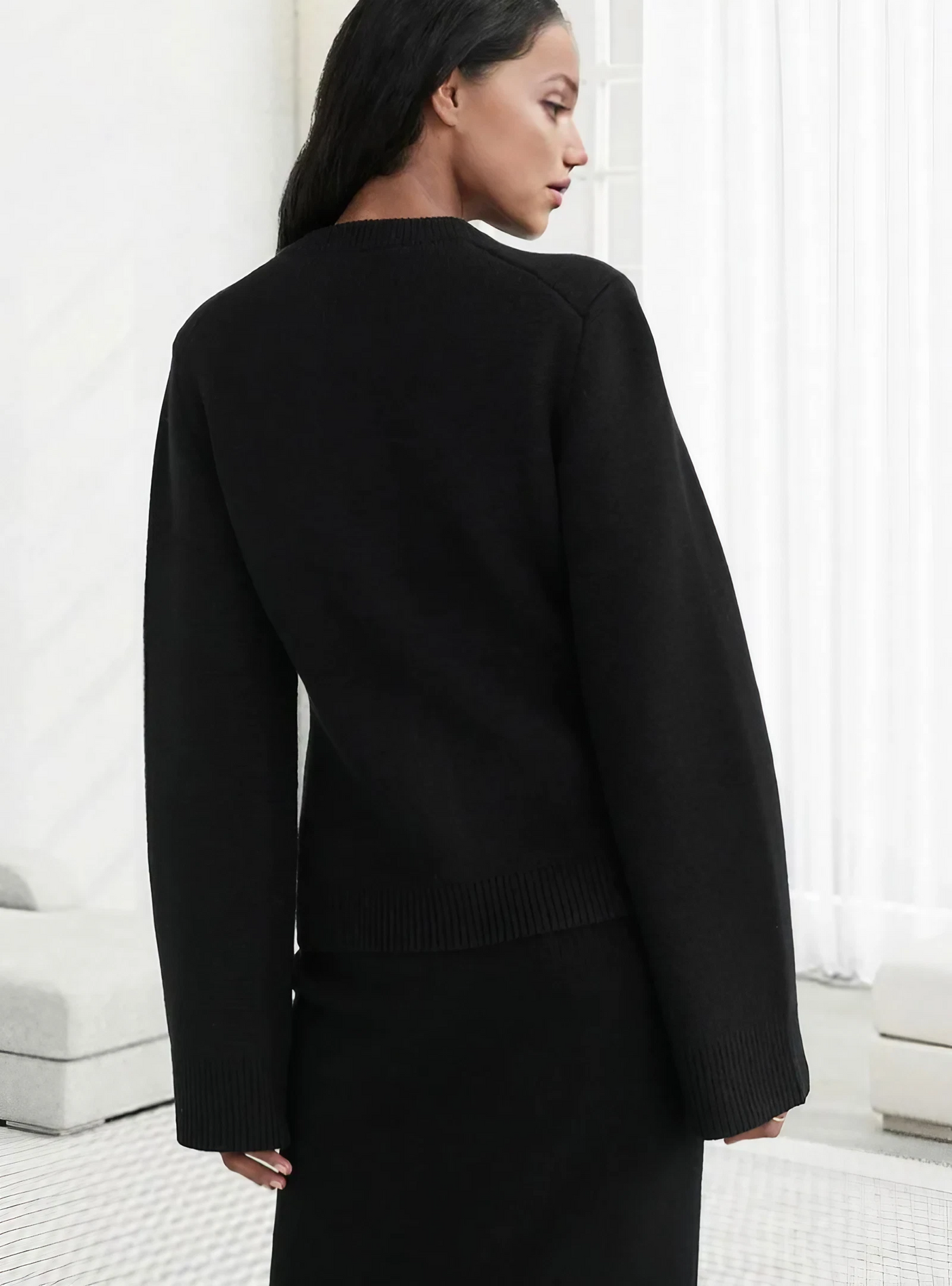 Sabine | Cardigan casual con maniche svasate