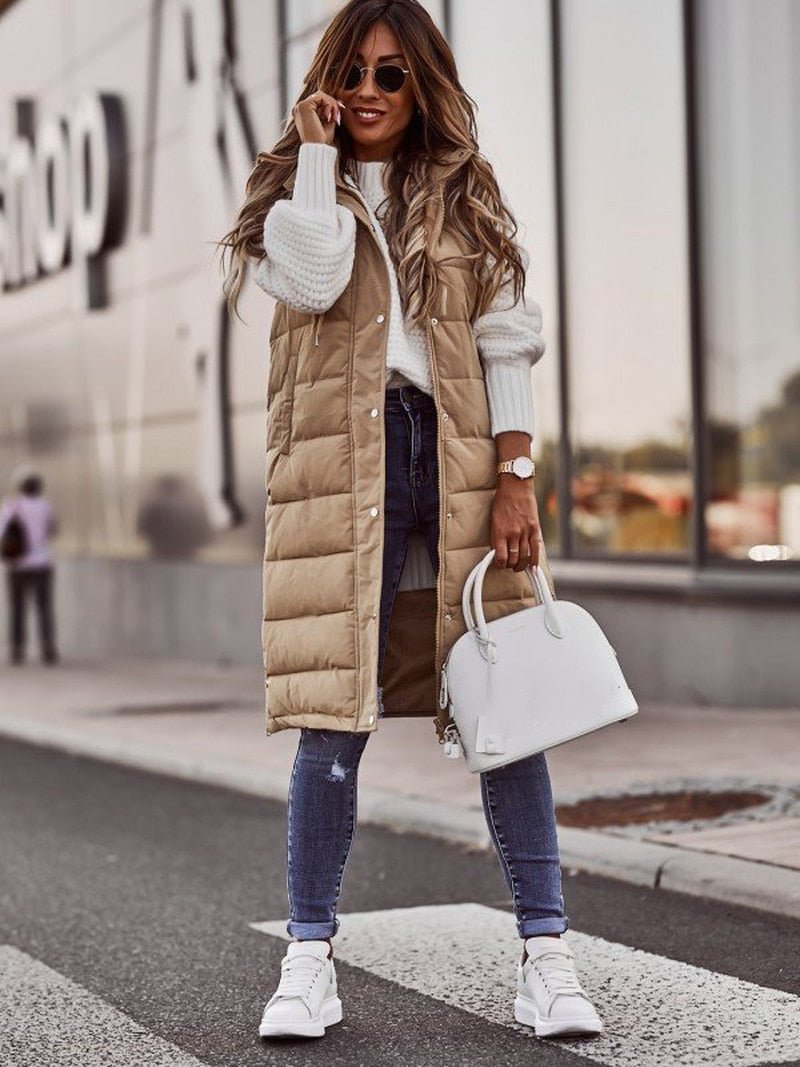 Sabrina | Comodo gilet lungo trapuntato