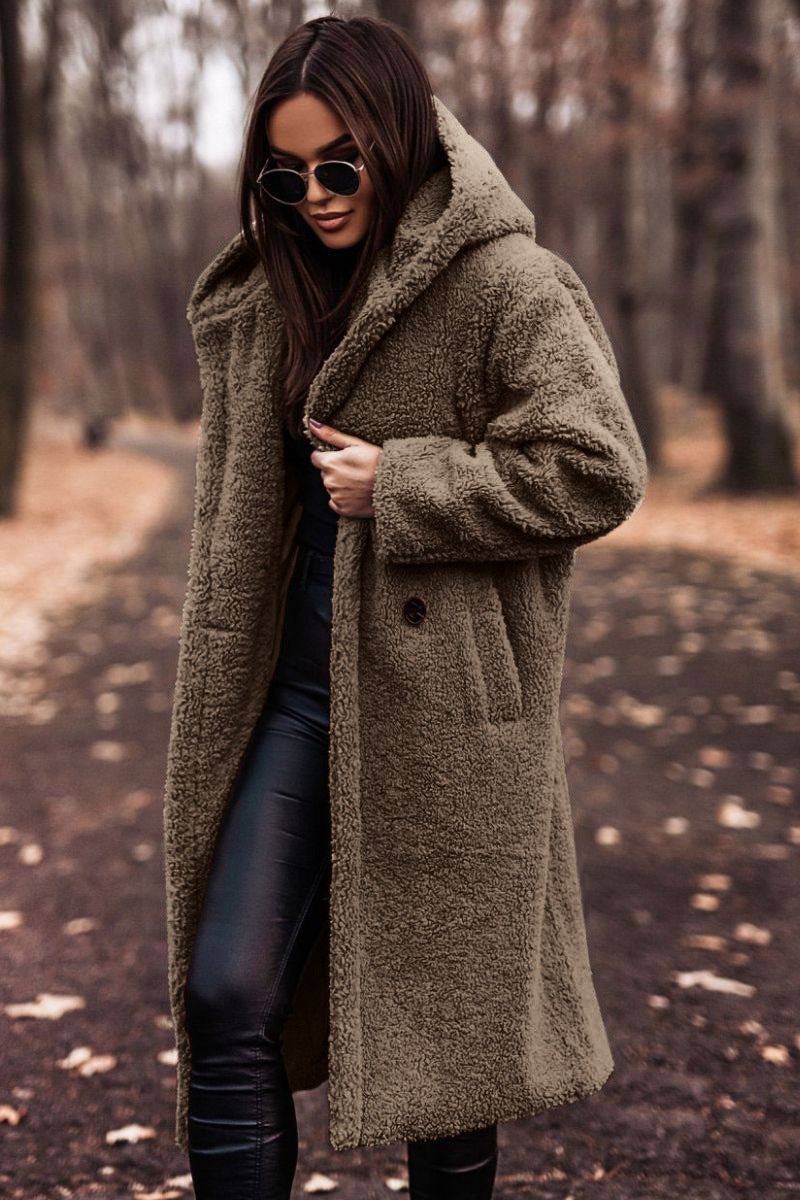 Ruby | Cappotto morbido e lungo con cappuccio