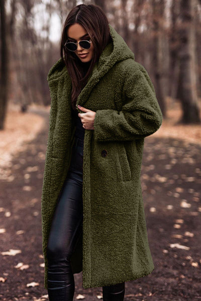 Ruby | Cappotto morbido e lungo con cappuccio