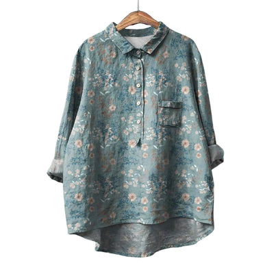 Meja | Camicia Floreale Uomo a Maniche Lunghe-4