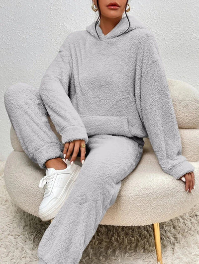 Bianca | Set di pantaloni e felpa con cappuccio