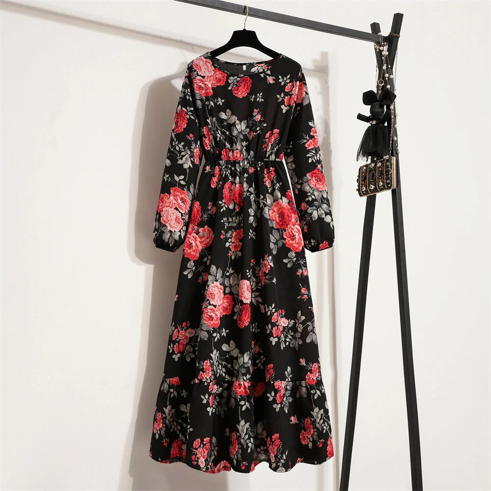 Variant image for Dalia | Vestito Lungo Elegante Floreale per Estate-33