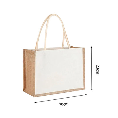 Variant image for Burlap | Borsa Tote in Juta Eco-Compatibile con Manici Rinforzati-2