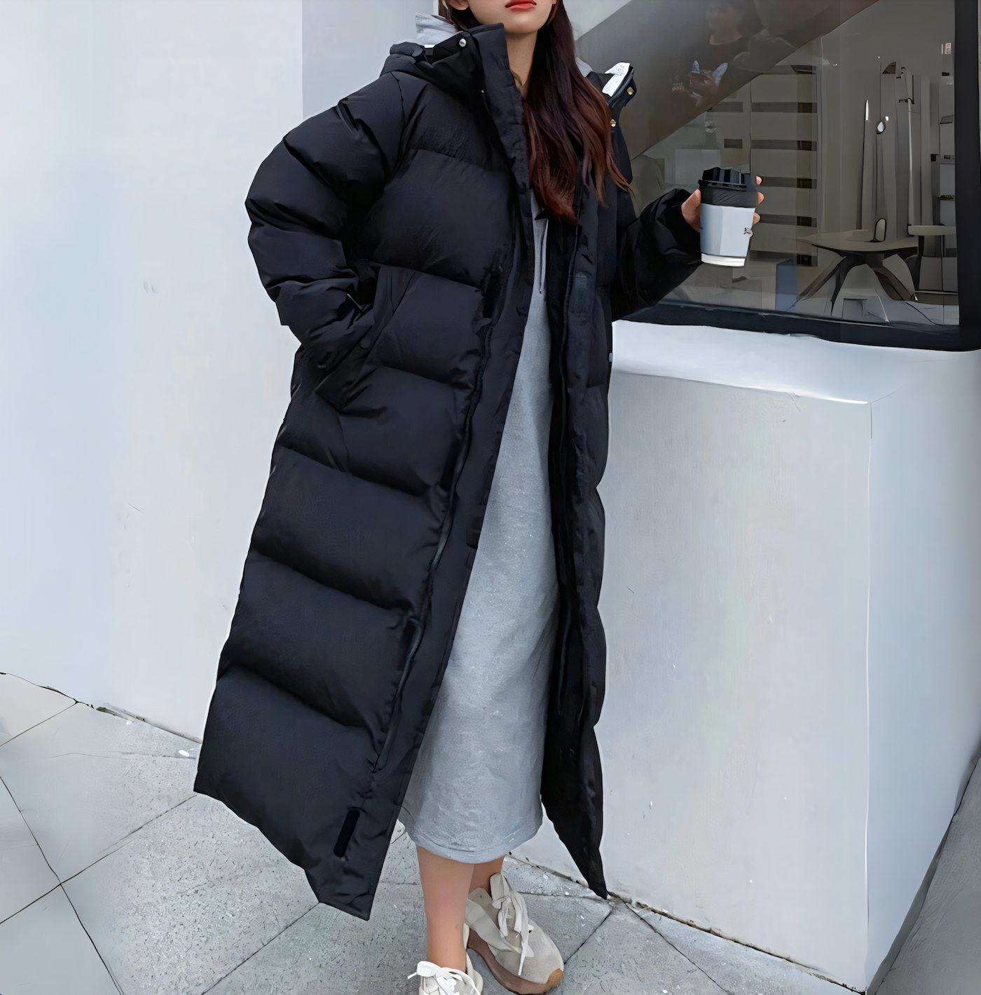 Fabiana | Piumino lungo antivento