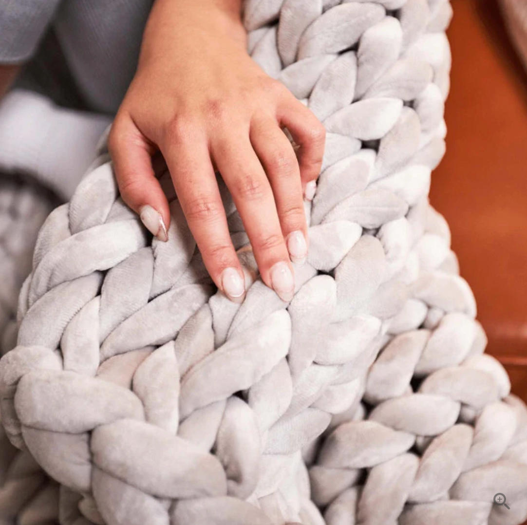 CozyCraft | Coperta in lana merino lavorata a mano