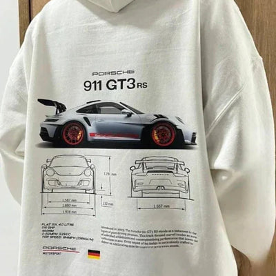Jace Felpa Uomo Oversize – Cotone di Alta Qualità, Design Auto Unico-2