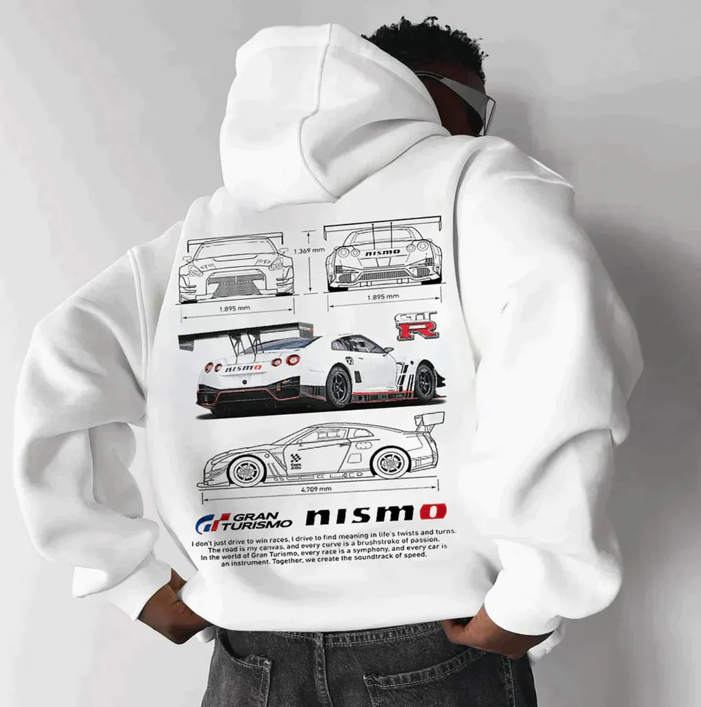 Jace Felpa Uomo Oversize – Cotone di Alta Qualità, Design Auto Unico-6
