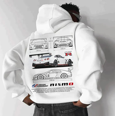 Jace Felpa Uomo Oversize – Cotone di Alta Qualità, Design Auto Unico-6