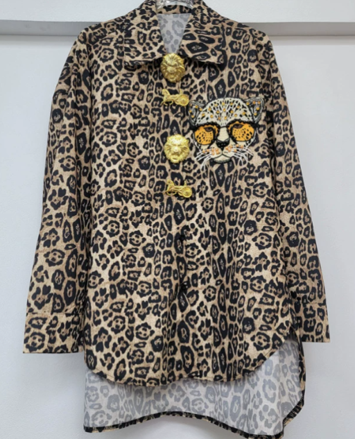 Lido | Cappotto lungo leopardato